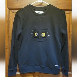 Coach Limited Edition Shearling Trim Bear Sweatshirt Size X-Small